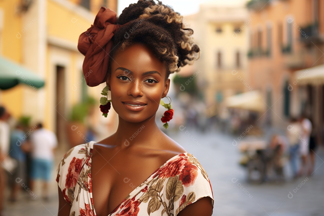 Mulher turista de Roma