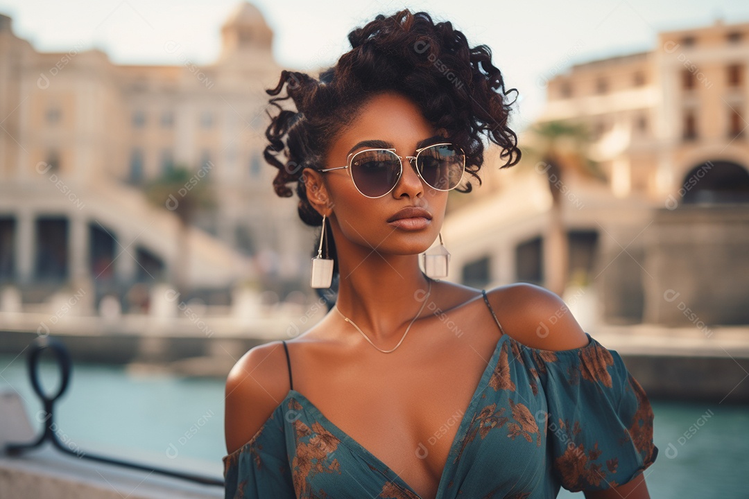 Mulher turista de Roma