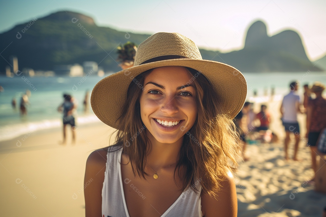 Roma turista mulher negra