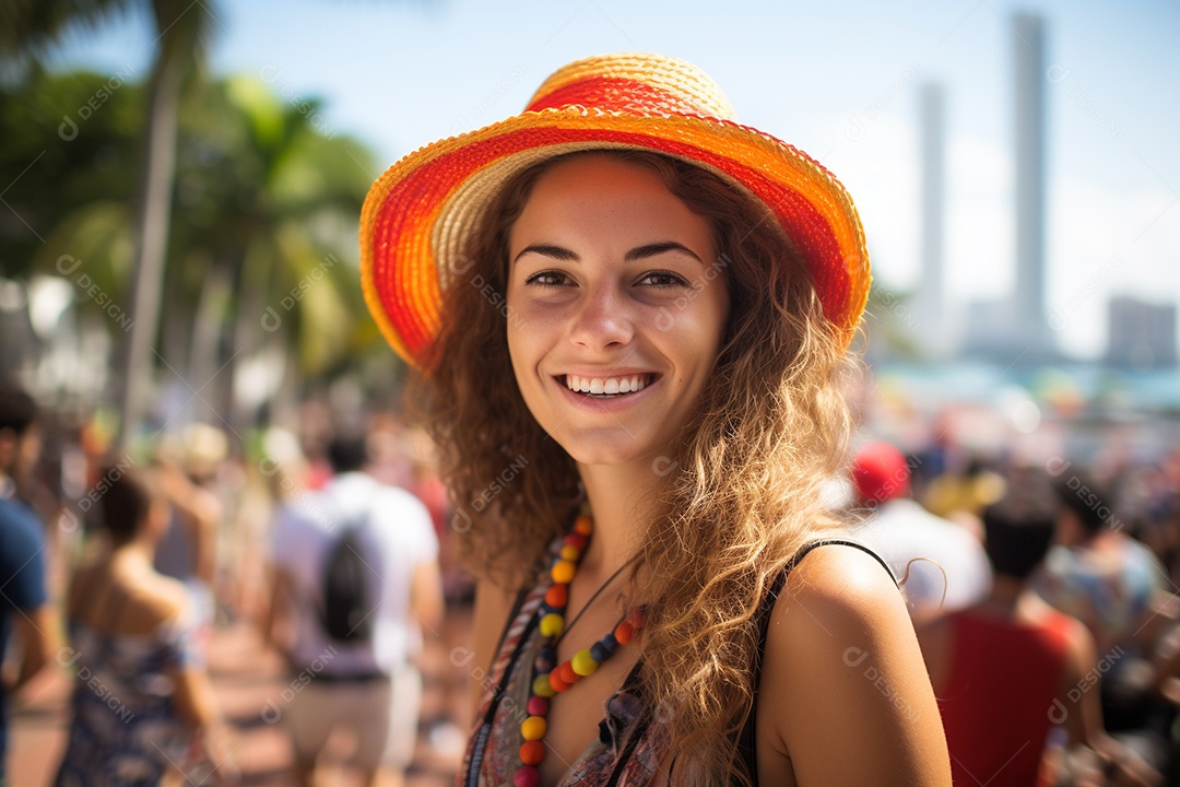 Mulher turista do Rio de Janeiro