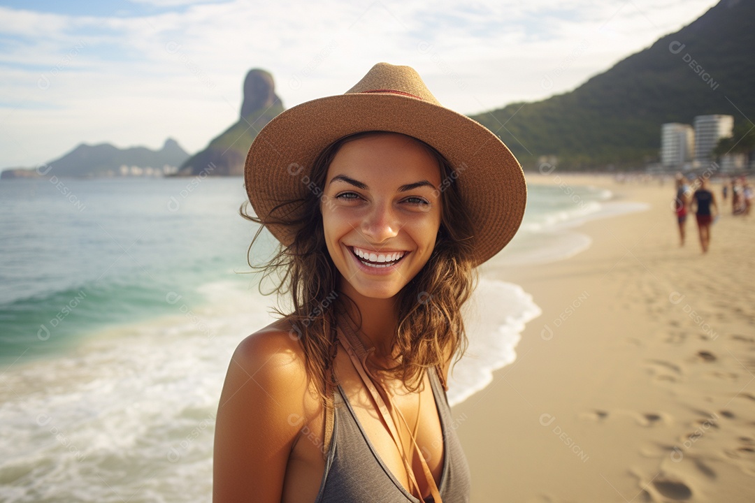 Mulher turista do Rio de Janeiro