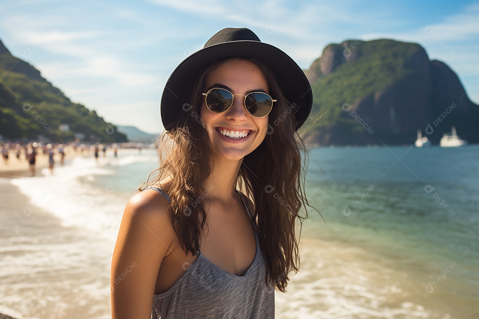 Mulher turista do Rio de Janeiro