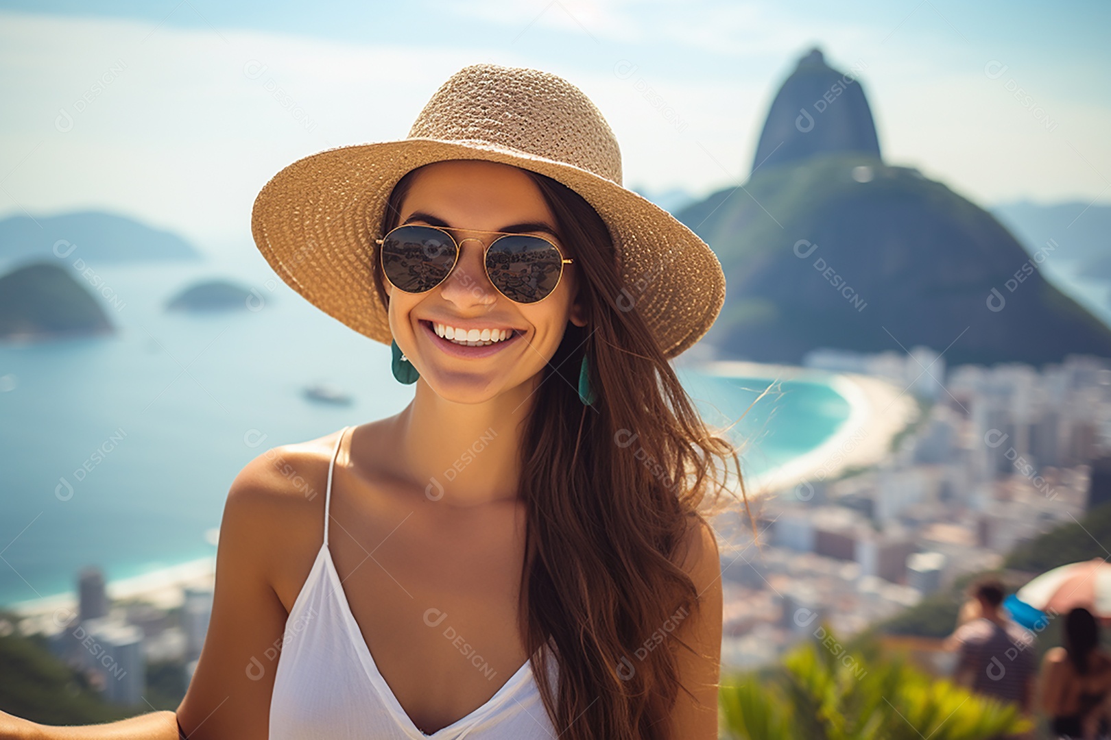 Mulher turista do Rio de Janeiro