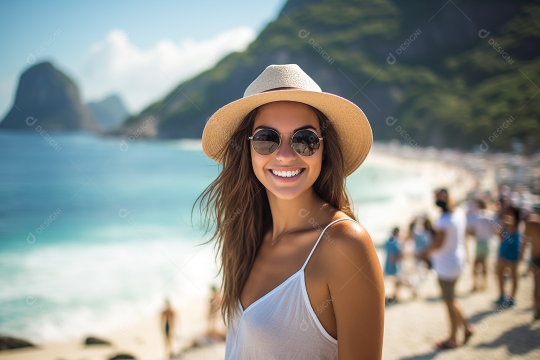 Mulher turista do Rio de Janeiro