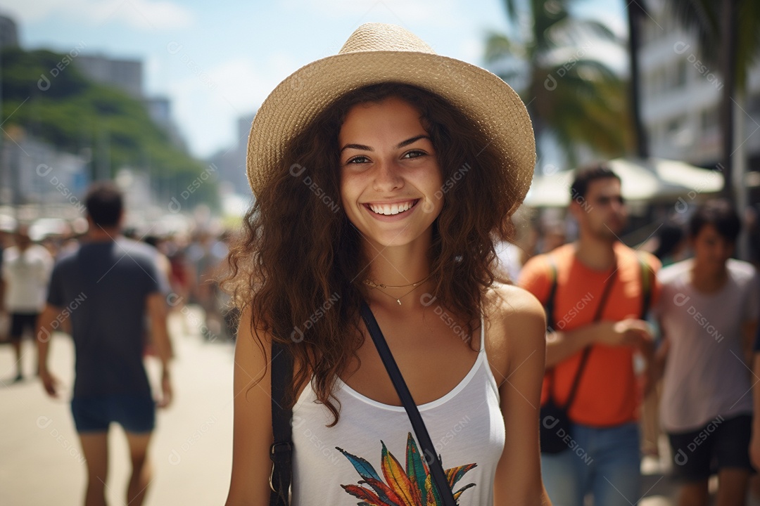 Mulher turista do Rio de Janeiro