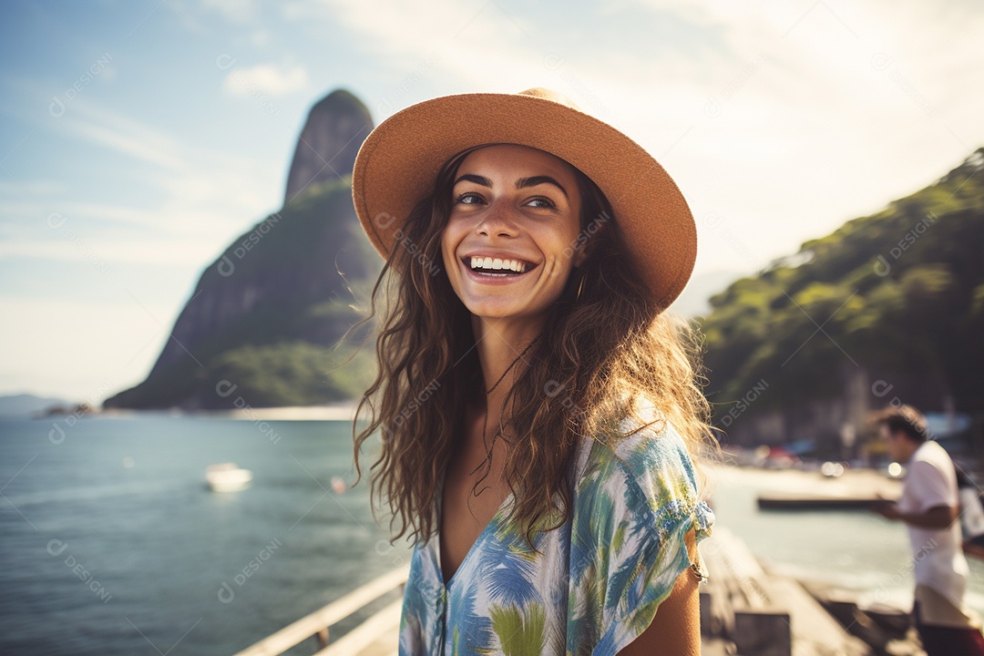 Mulher turista do Rio de Janeiro