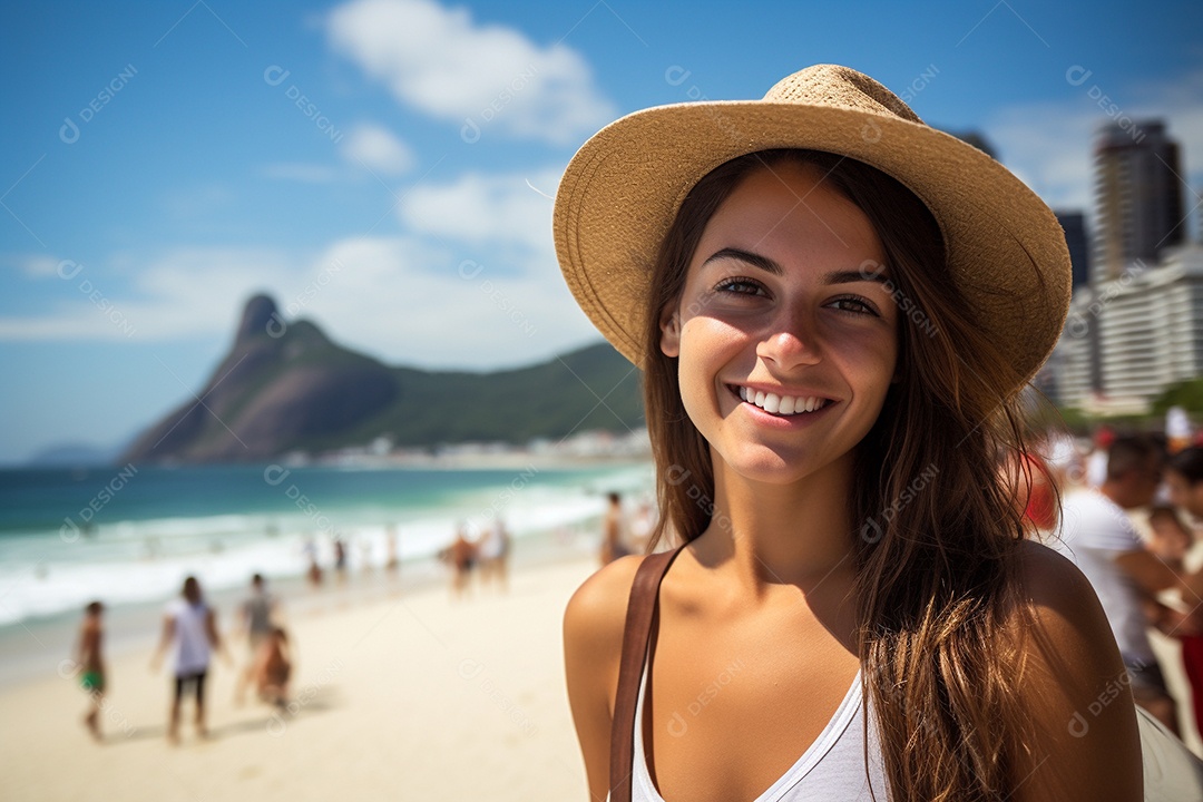 Mulher turista do Rio de Janeiro