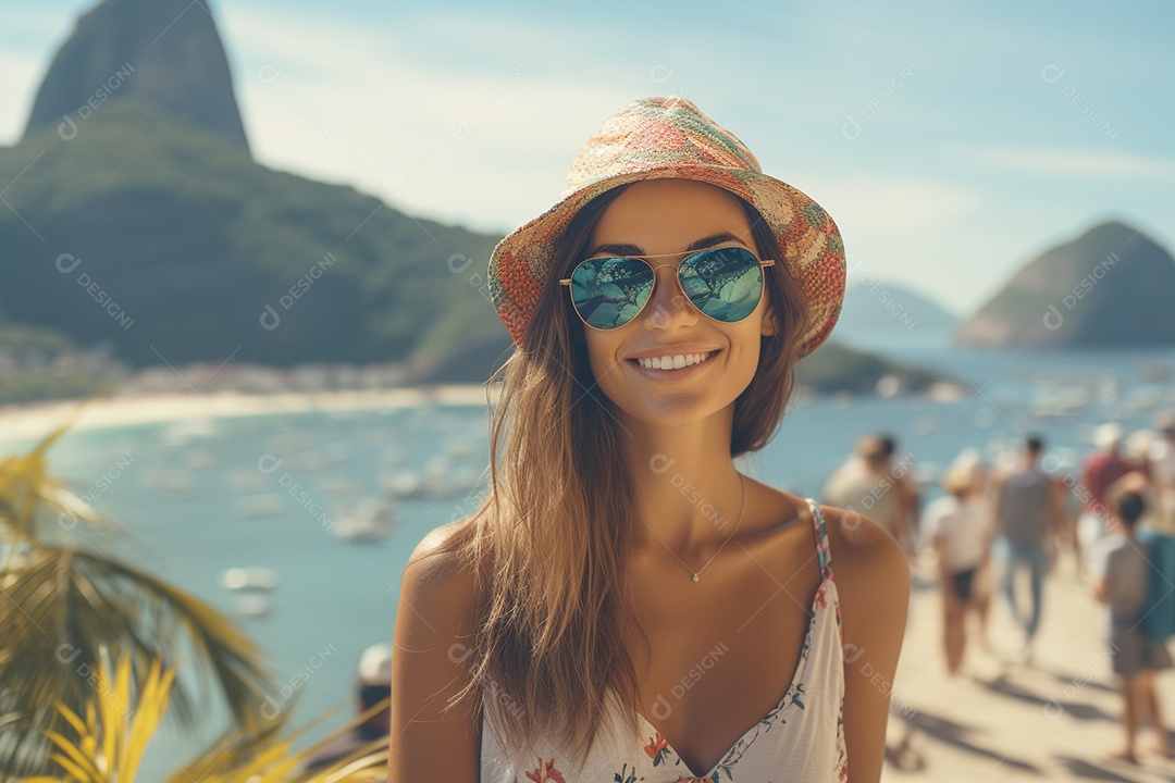 Mulher turista do Rio de Janeiro