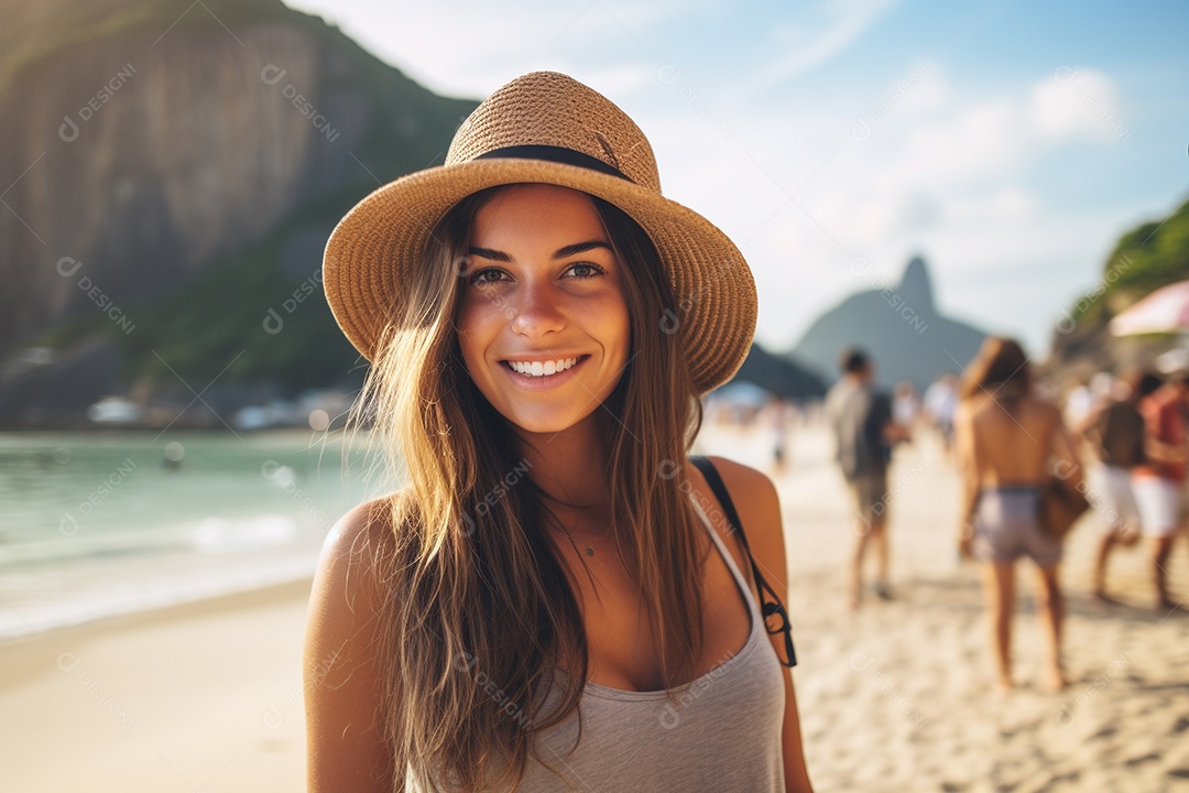 Mulher turista do Rio de Janeiro
