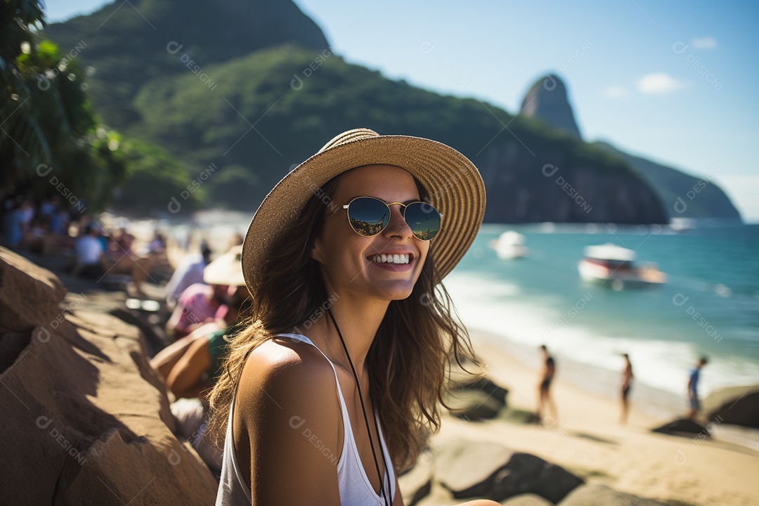 Mulher turista do Rio de Janeiro