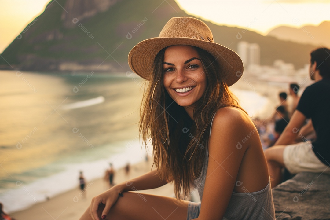 Mulher turista do Rio de Janeiro