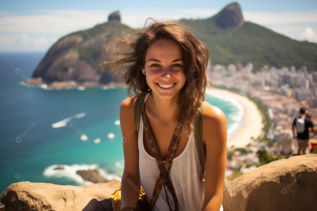 Mulher turista do Rio de Janeiro