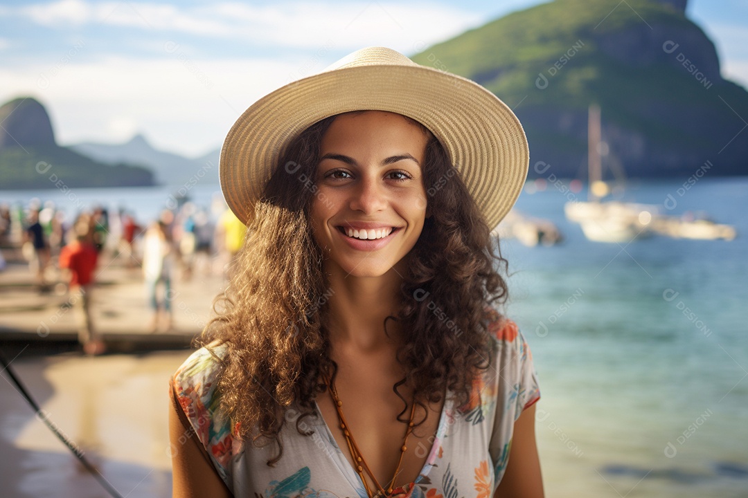 Mulher turista do Rio de Janeiro