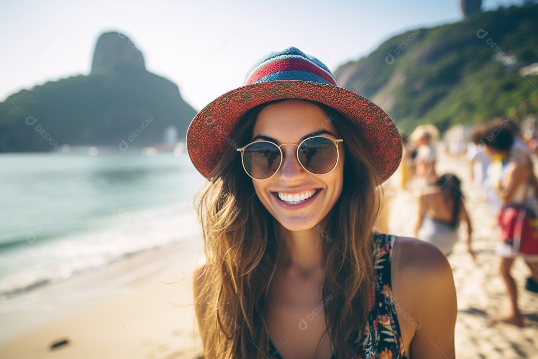 Mulher turista do Rio de Janeiro