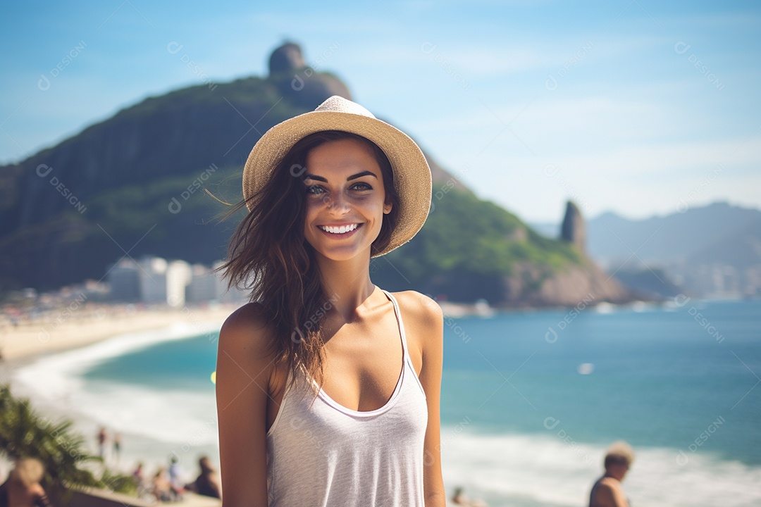 Mulher turista do Rio de Janeiro