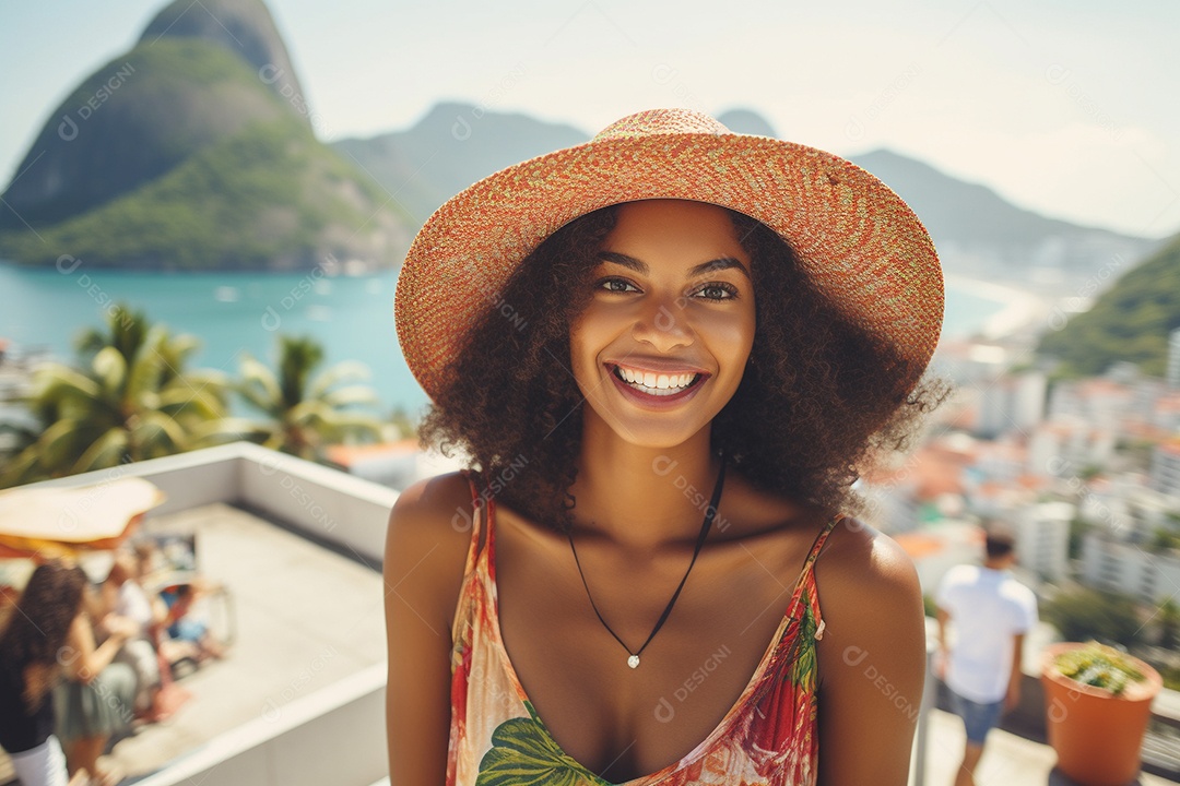 Mulher turista do Rio de Janeiro
