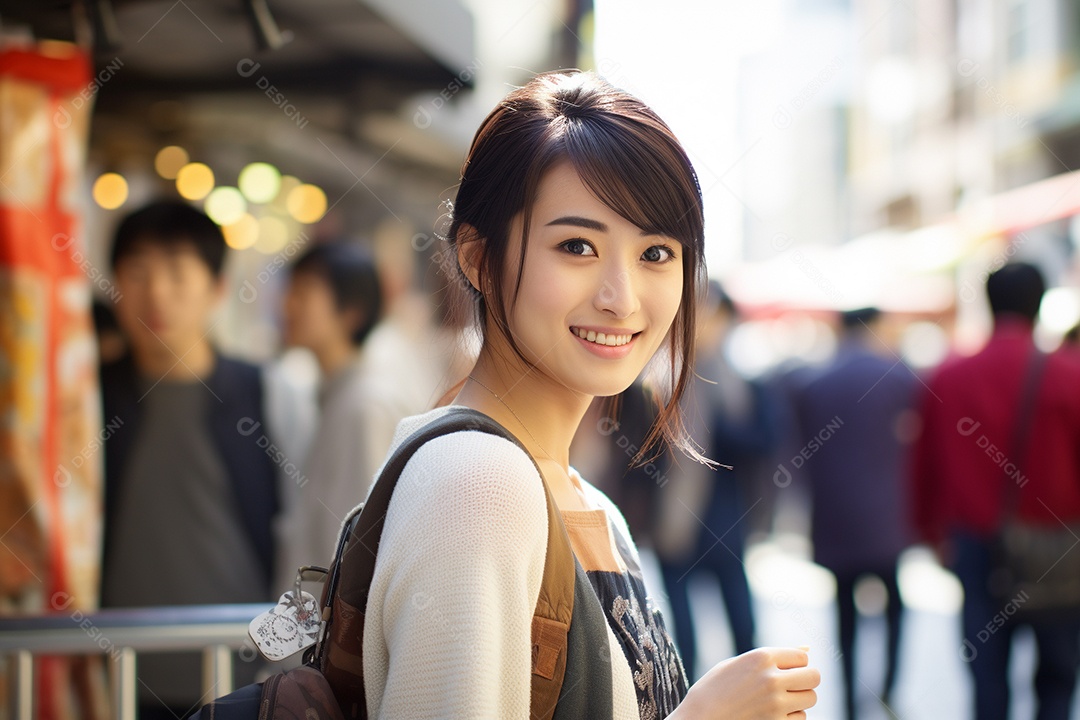 Mulher turista de Tóquio