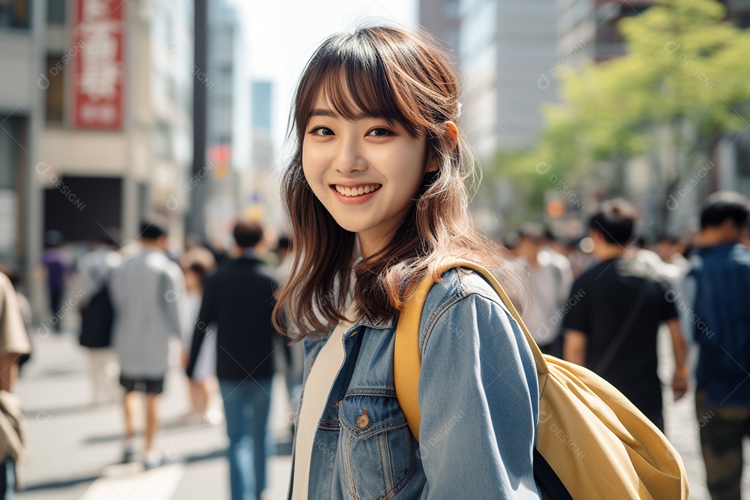 Mulher turista de Tóquio