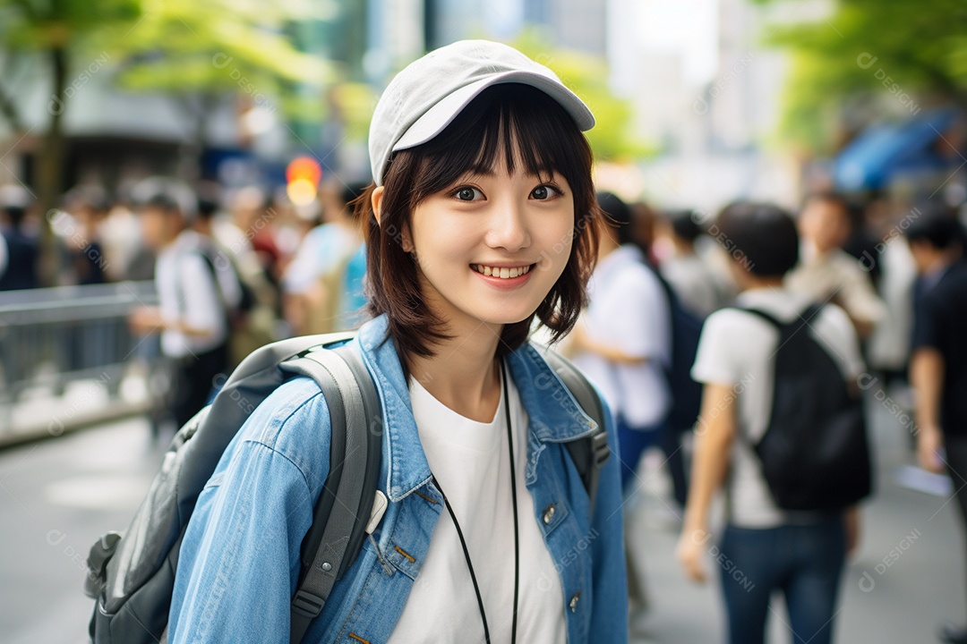 Mulher turista de Tóquio