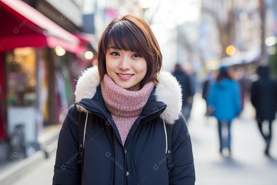 Mulher turista de Tóquio
