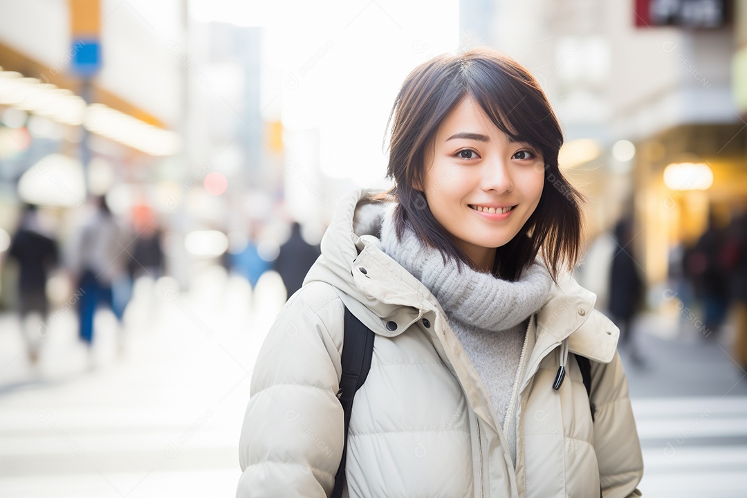 Mulher turista de Tóquio