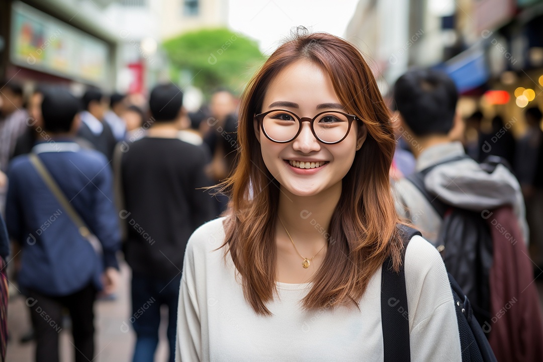 Mulher turista de Tóquio