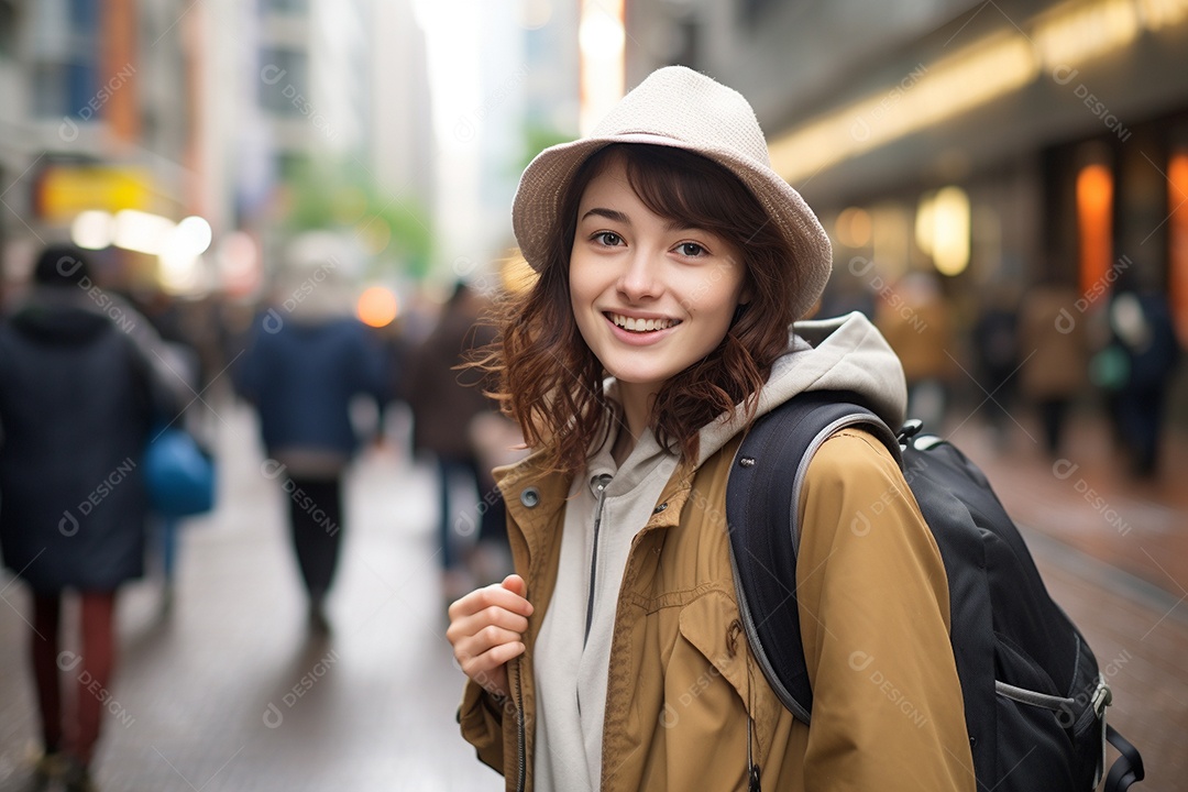 Mulher turista de Tóquio