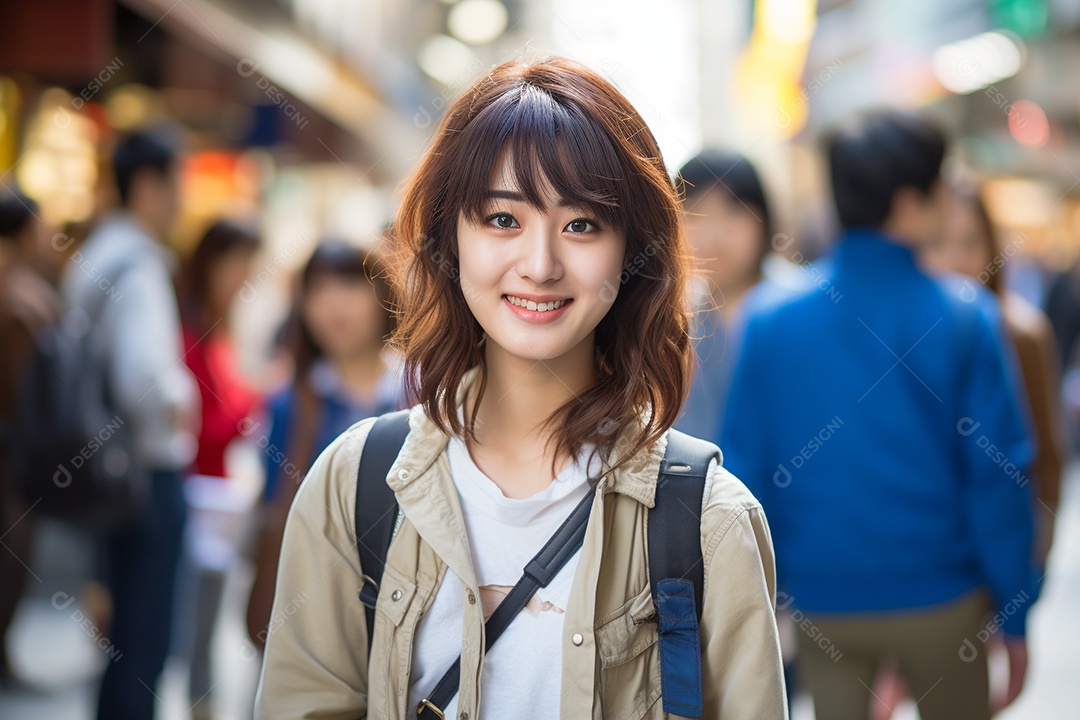 Mulher turista de Tóquio