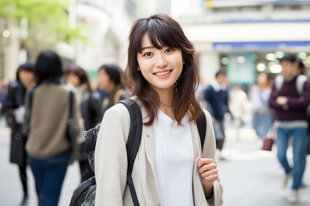 Mulher turista de Tóquio