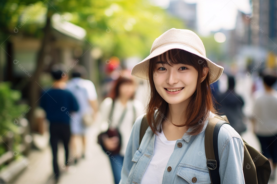 Mulher turista de Tóquio