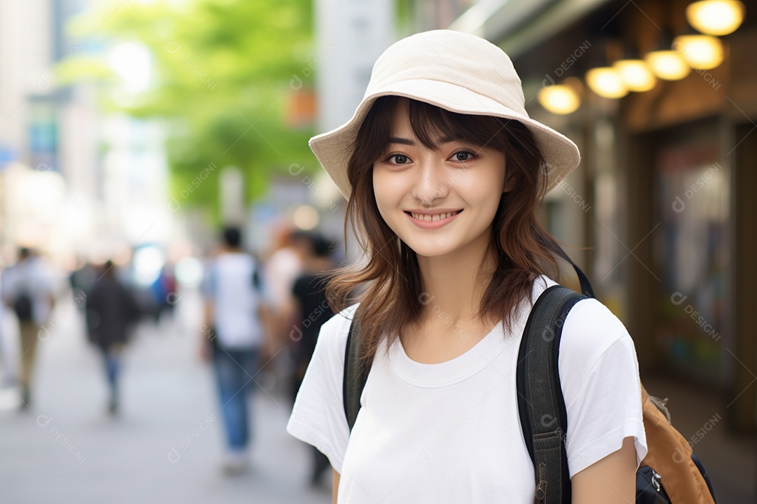 Mulher turista de Tóquio