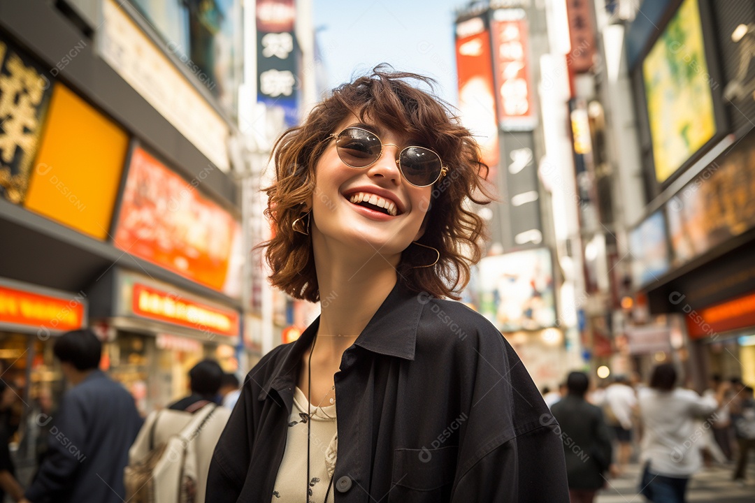 Mulher turista de Tóquio