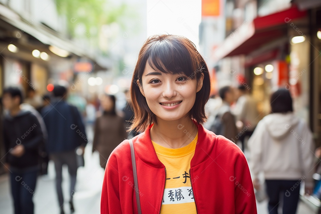Mulher turista de Tóquio