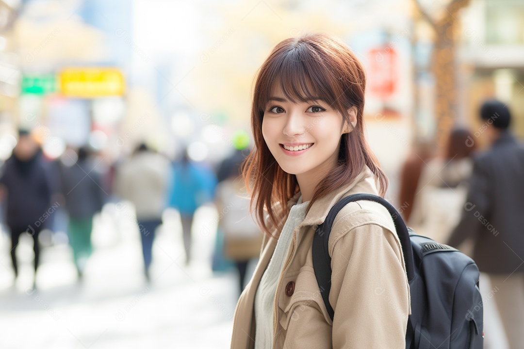 Mulher turista de Tóquio