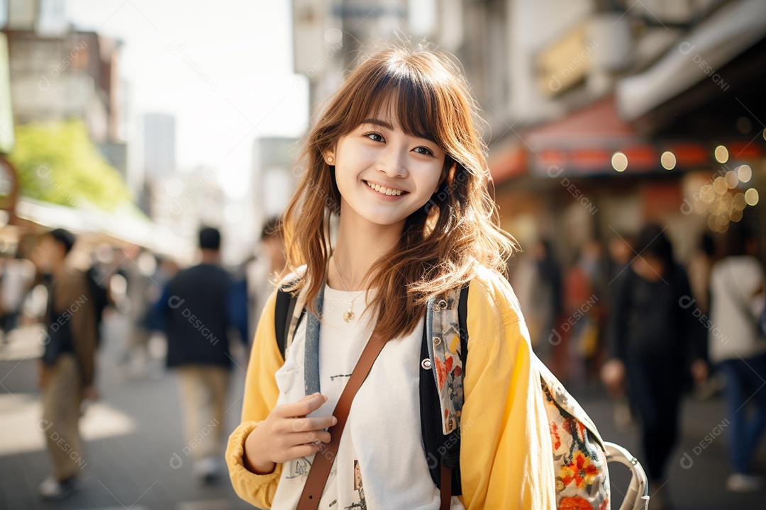 Mulher turista de Tóquio