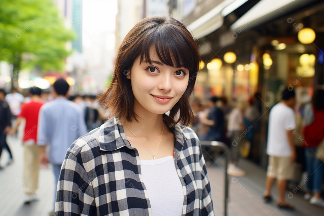 Mulher turista de Tóquio