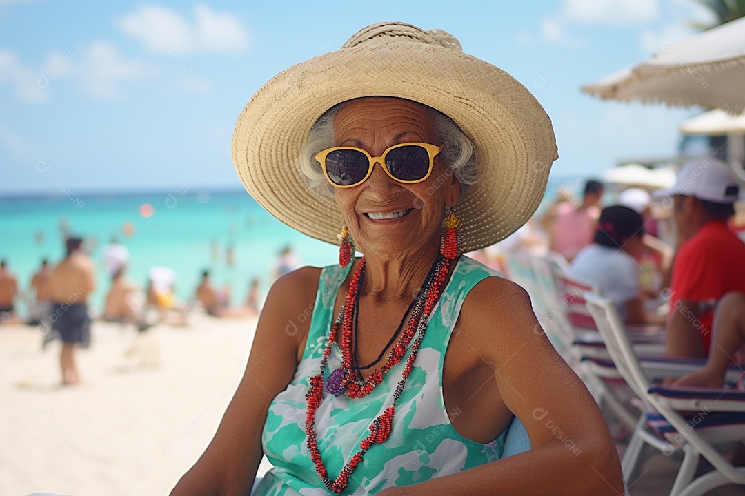 Mulher turística de Cancún