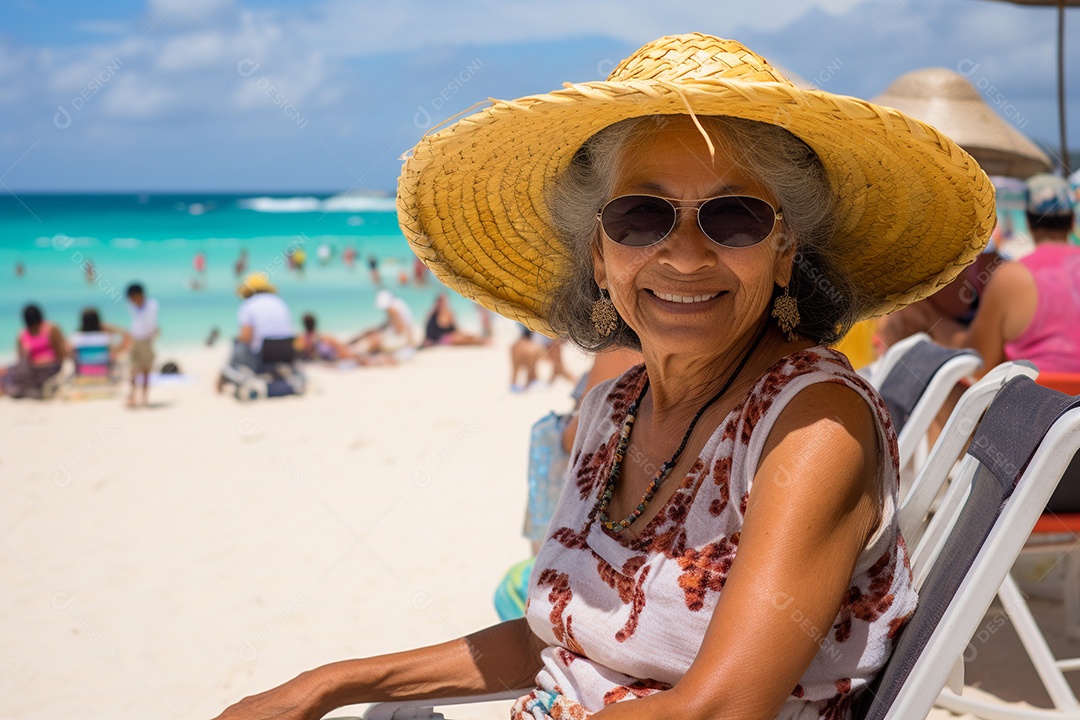 Mulher turística de Cancún