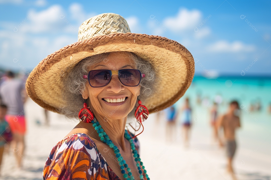 Mulher turística em Cancún