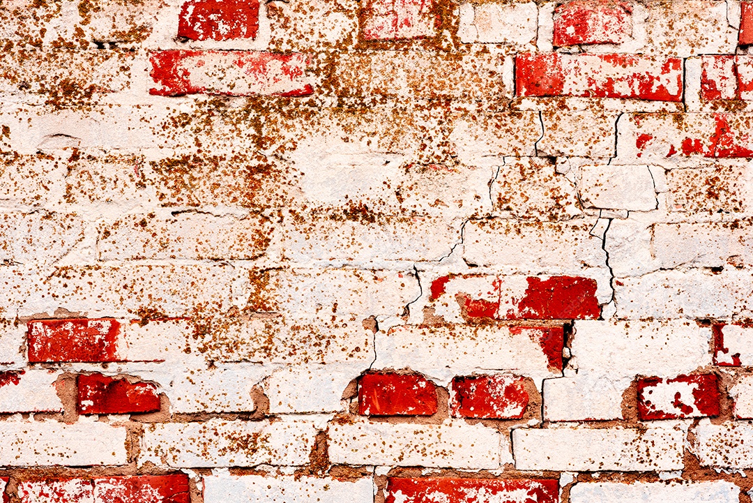 Fundo velho preto e branco da textura da parede de tijolo