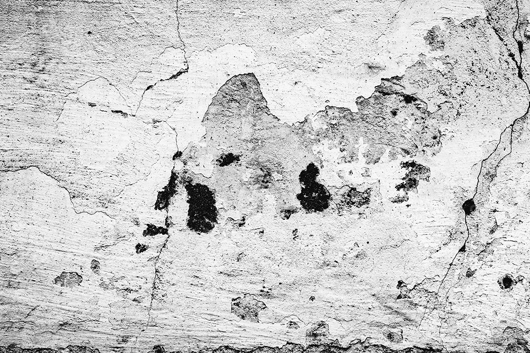 Textura, parede, concreto, pode ser usado como fundo. Fragmento de parede com arranhões e rachaduras