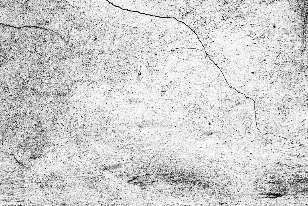 Textura, parede, concreto, pode ser usado como fundo. Fragmento de parede com arranhões e rachaduras