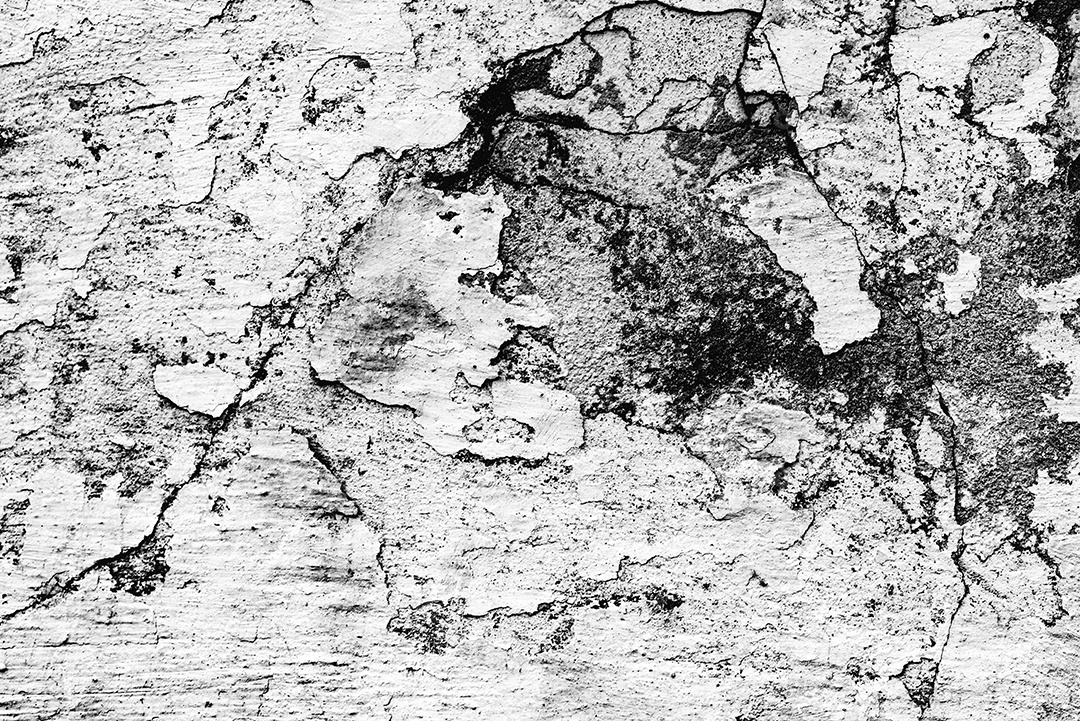 Textura, parede, concreto, pode ser usado como fundo. Fragmento de parede com arranhões e rachaduras