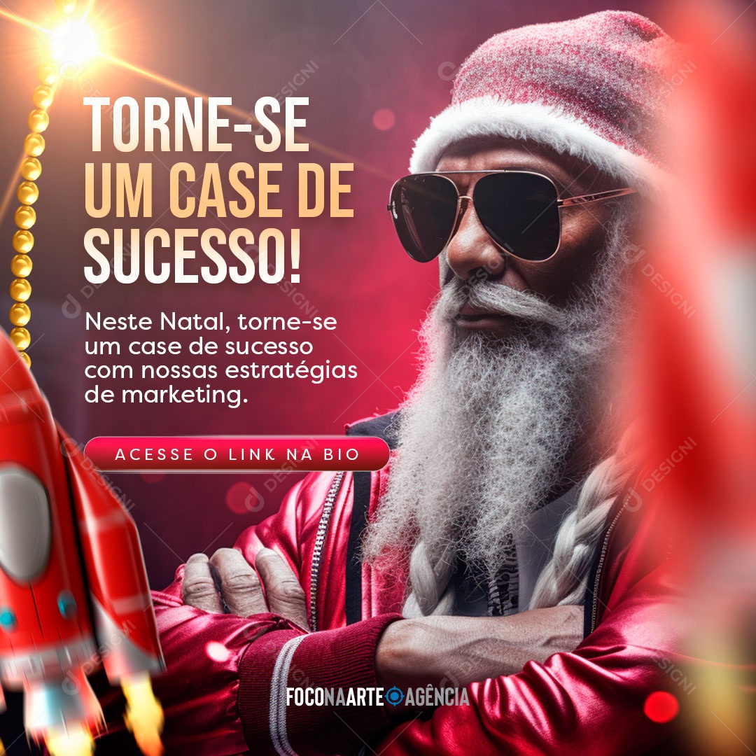 Social Media Torne Se Um Case De Sucesso Neste Natal PSD Editável