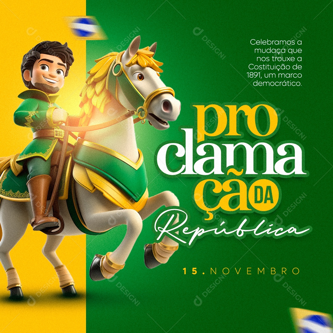 Social Media Proclamação Da República 15 De Novembro PSD Editável