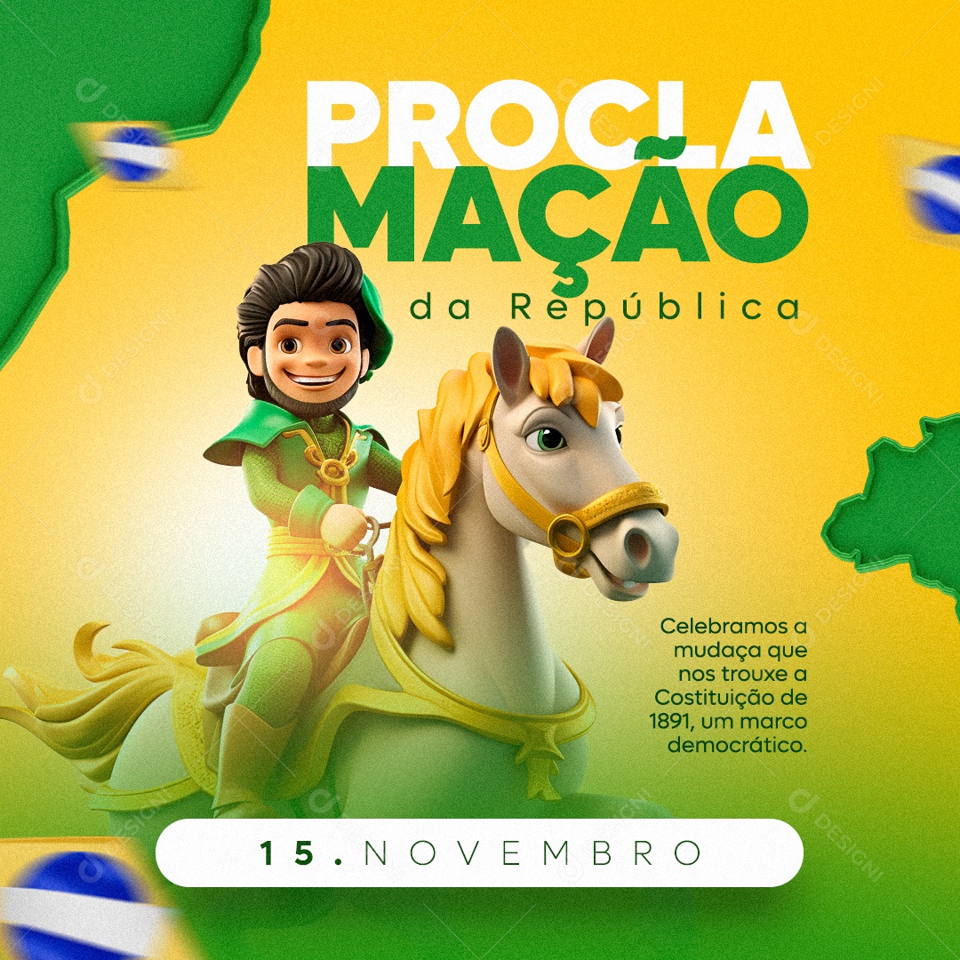 Social Media Proclamação Da República 15 De Novembro PSD Editável