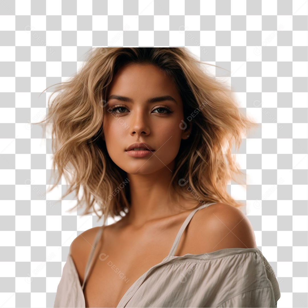 Mulher Estilosa Modelo PNG Transparente