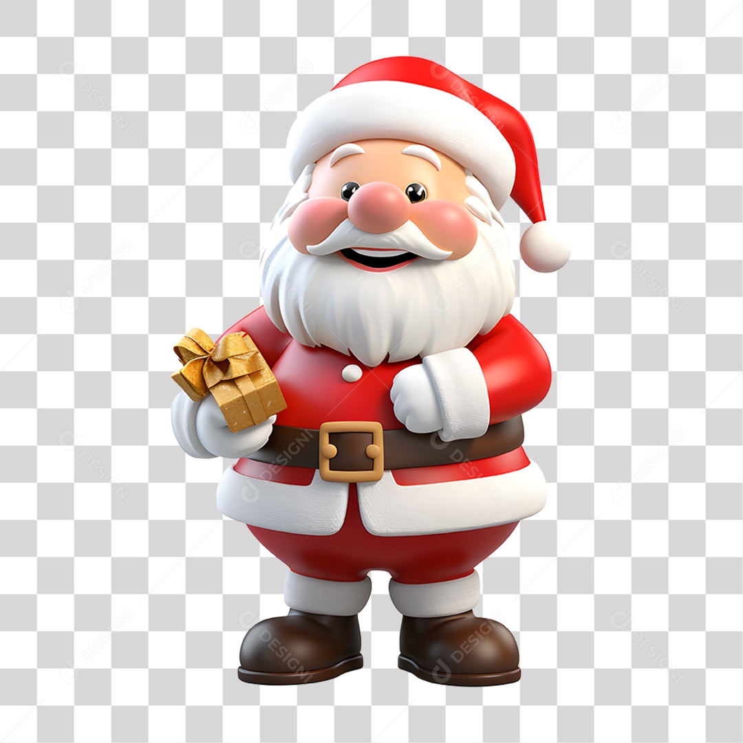 Papai Noel Final de Ano Natal PNG Transparente