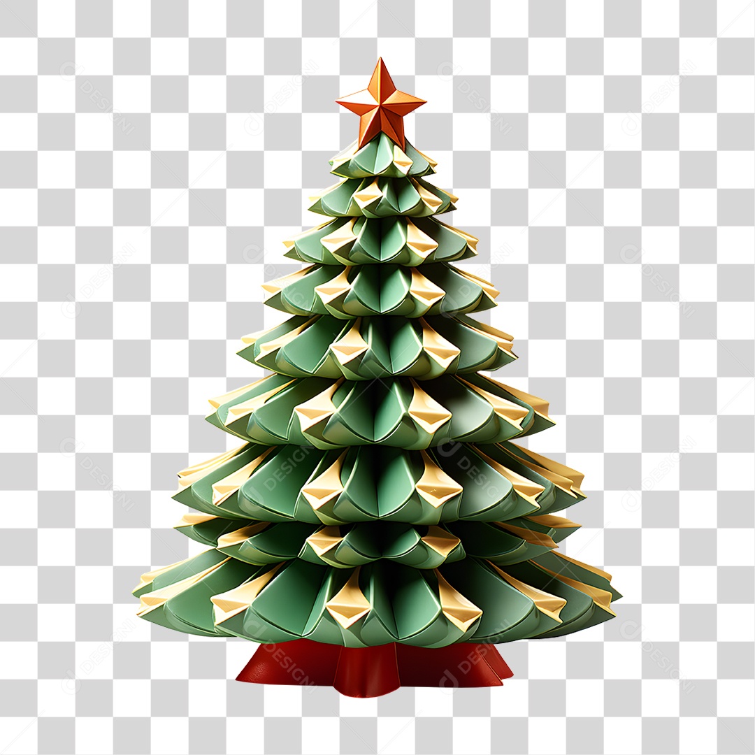 Árvore de Natal Final de Ano PNG Transparente