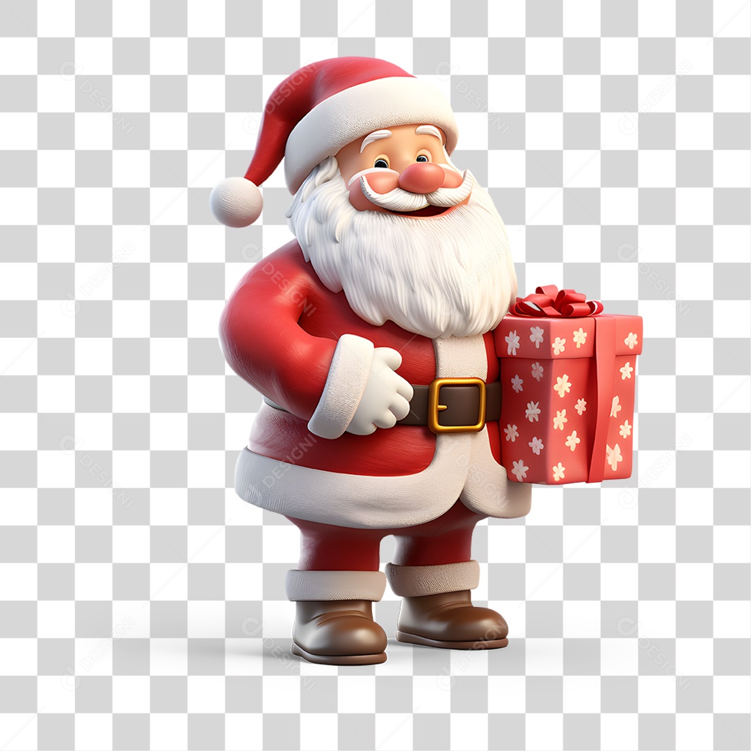 Papai Noel Final de Ano Natal PNG Transparente